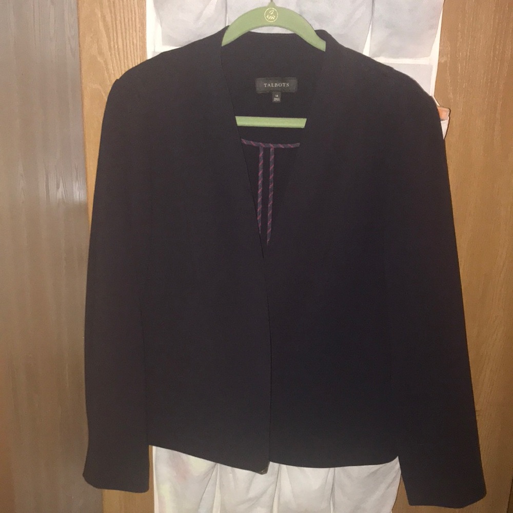 Talbots Navy Blazer Size 14